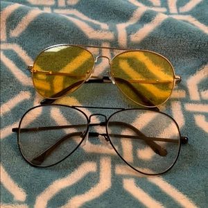 Sunglasses Bundle (clear lensed/yellow lensed)